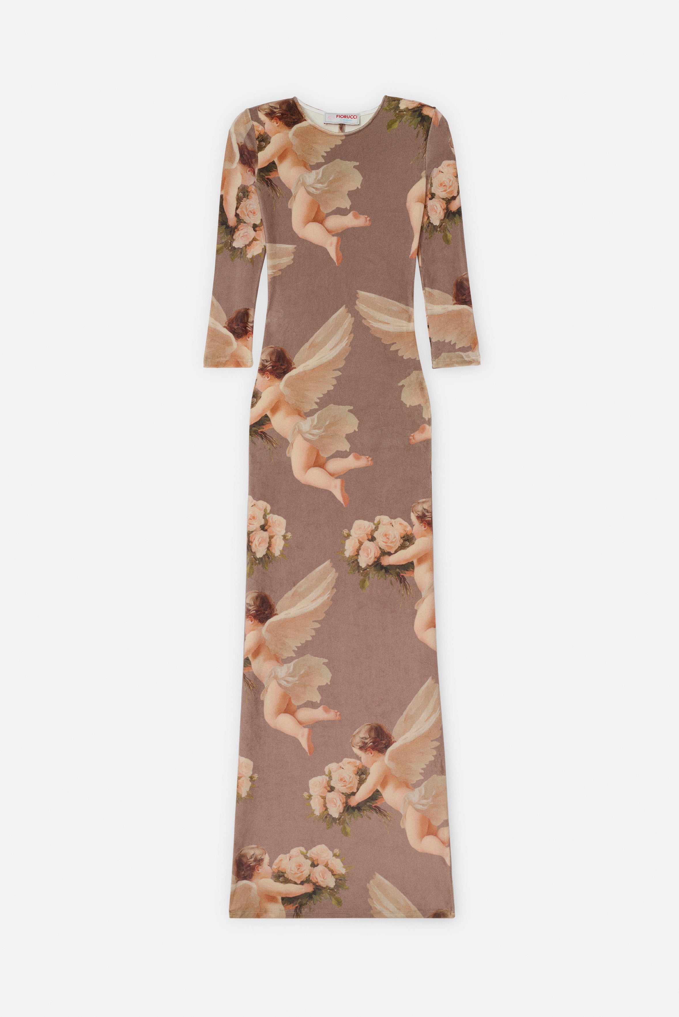 Bouquet Angels Velour Maxi Dress