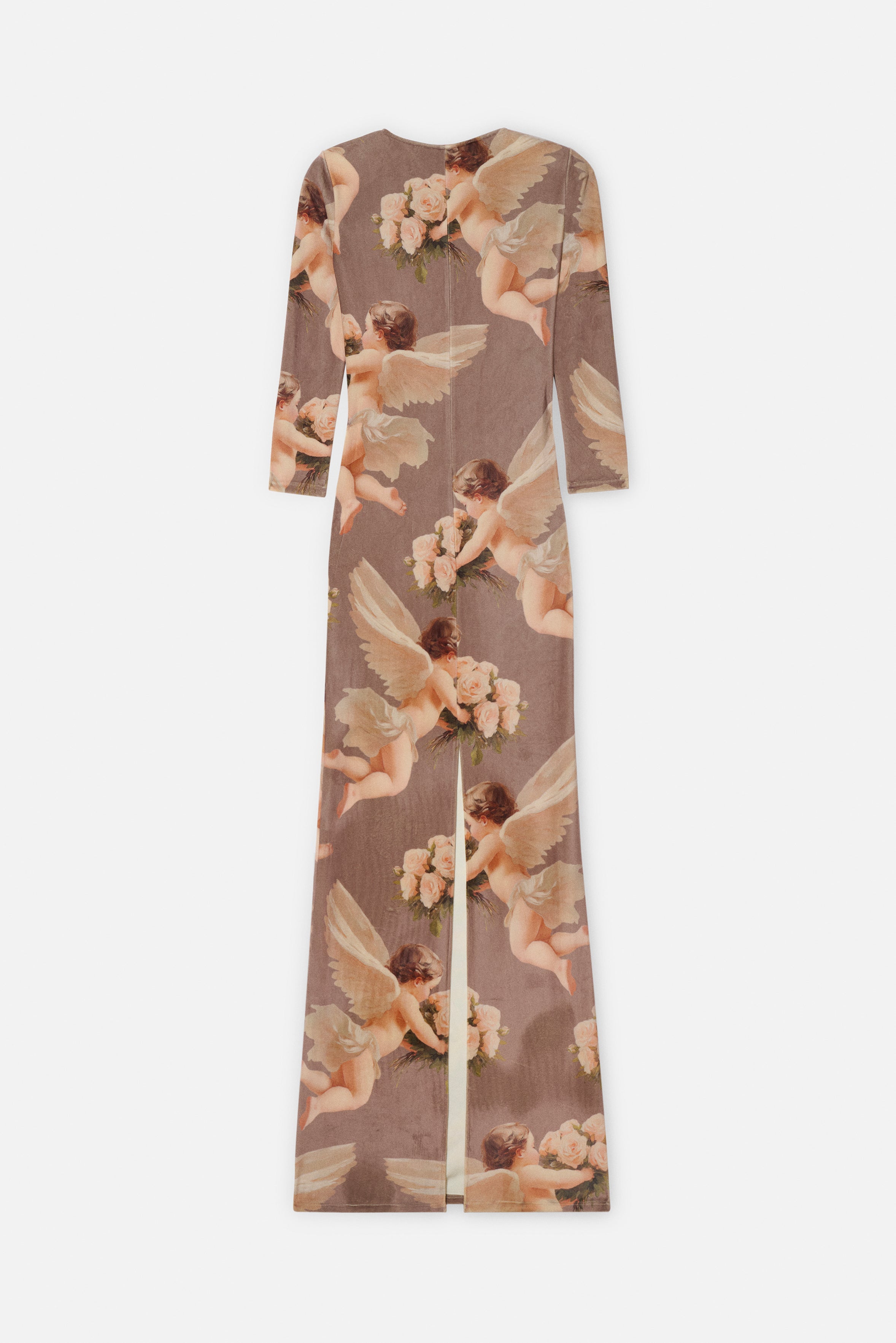 Bouquet Angels Velour Maxi Dress