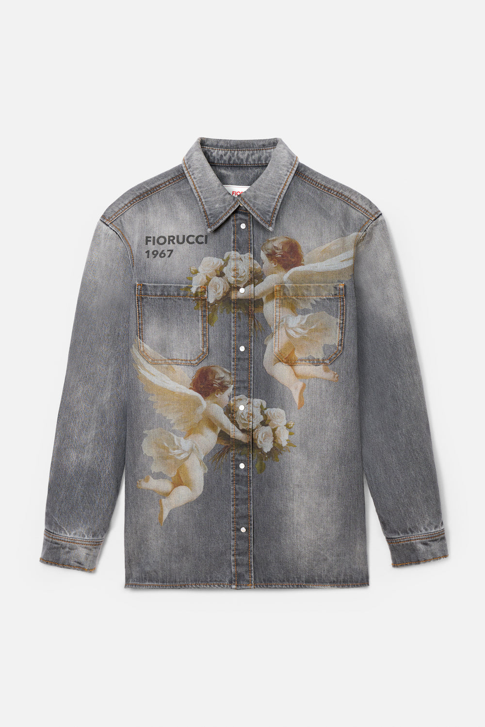 Camicia Denim Angeli Bouquet