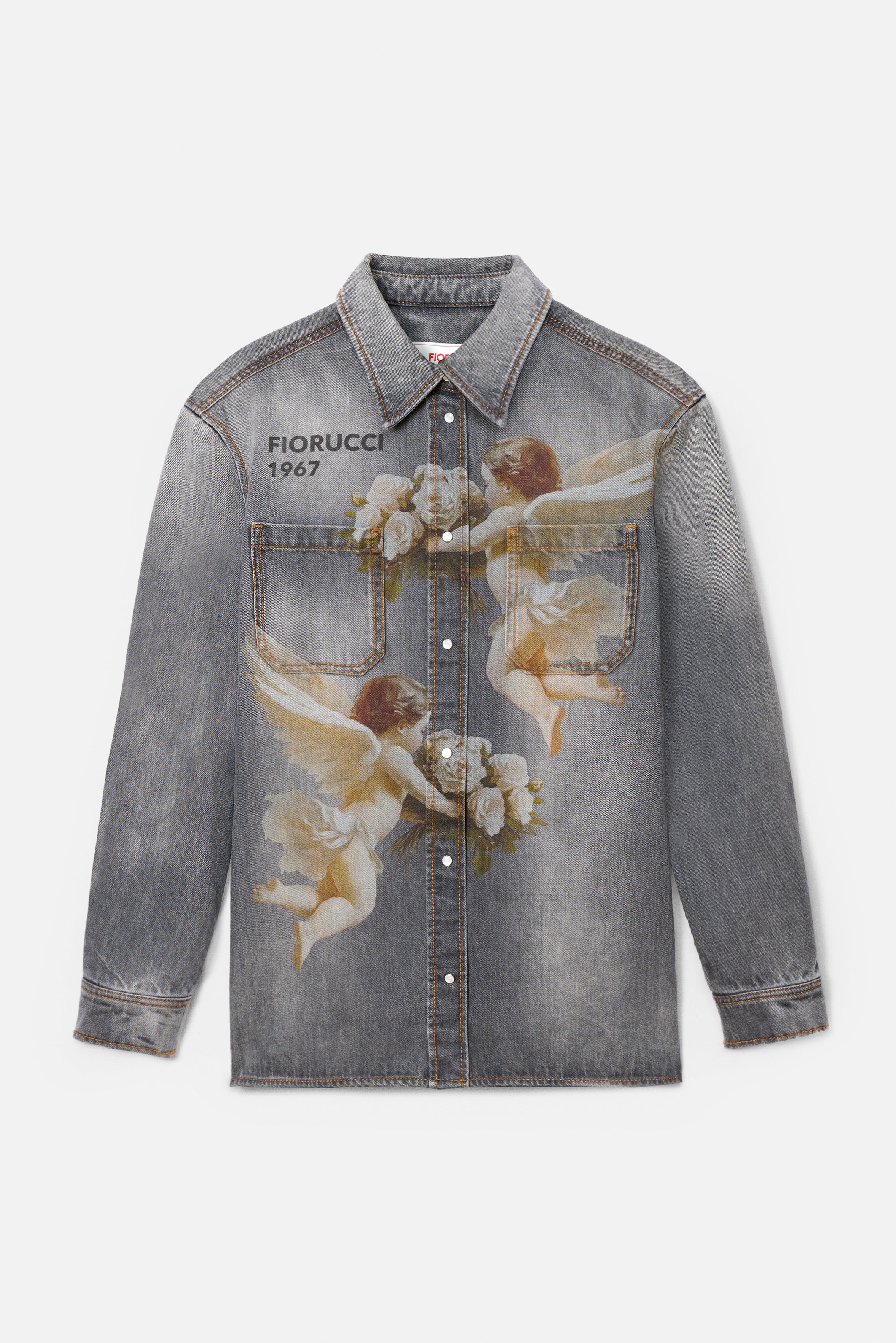 Bouquet Angels Denim Shirt
