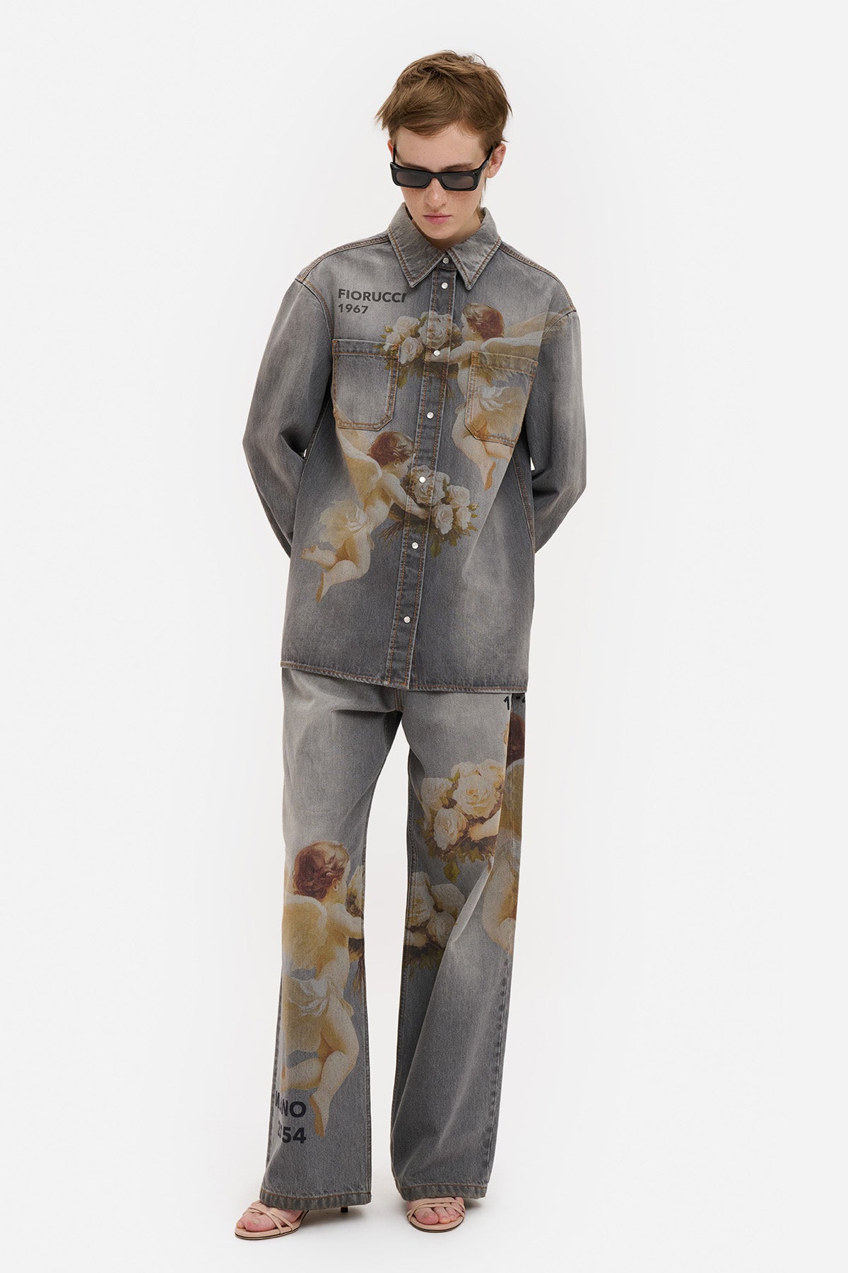 Bouquet Angels Denim Shirt