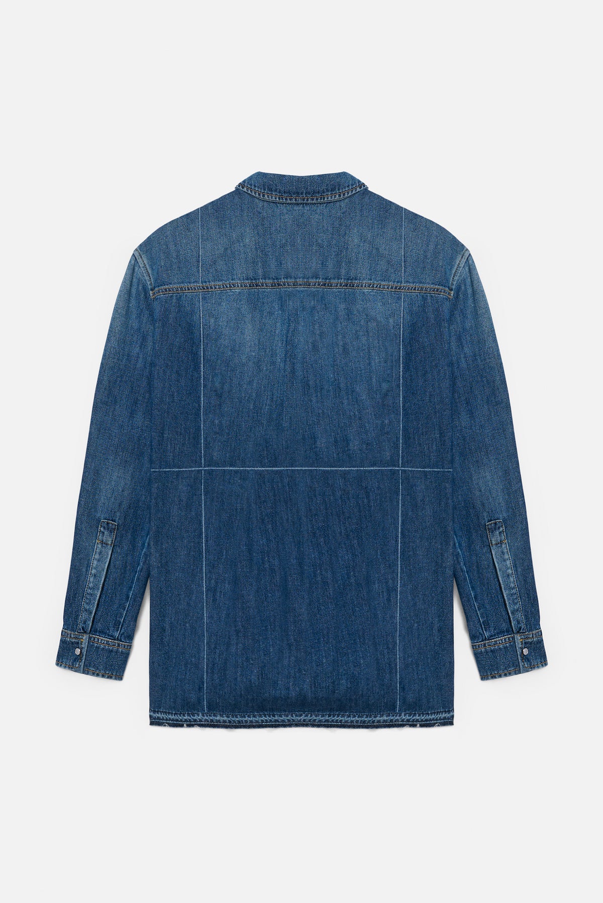 Camicia Denim Piega Laser