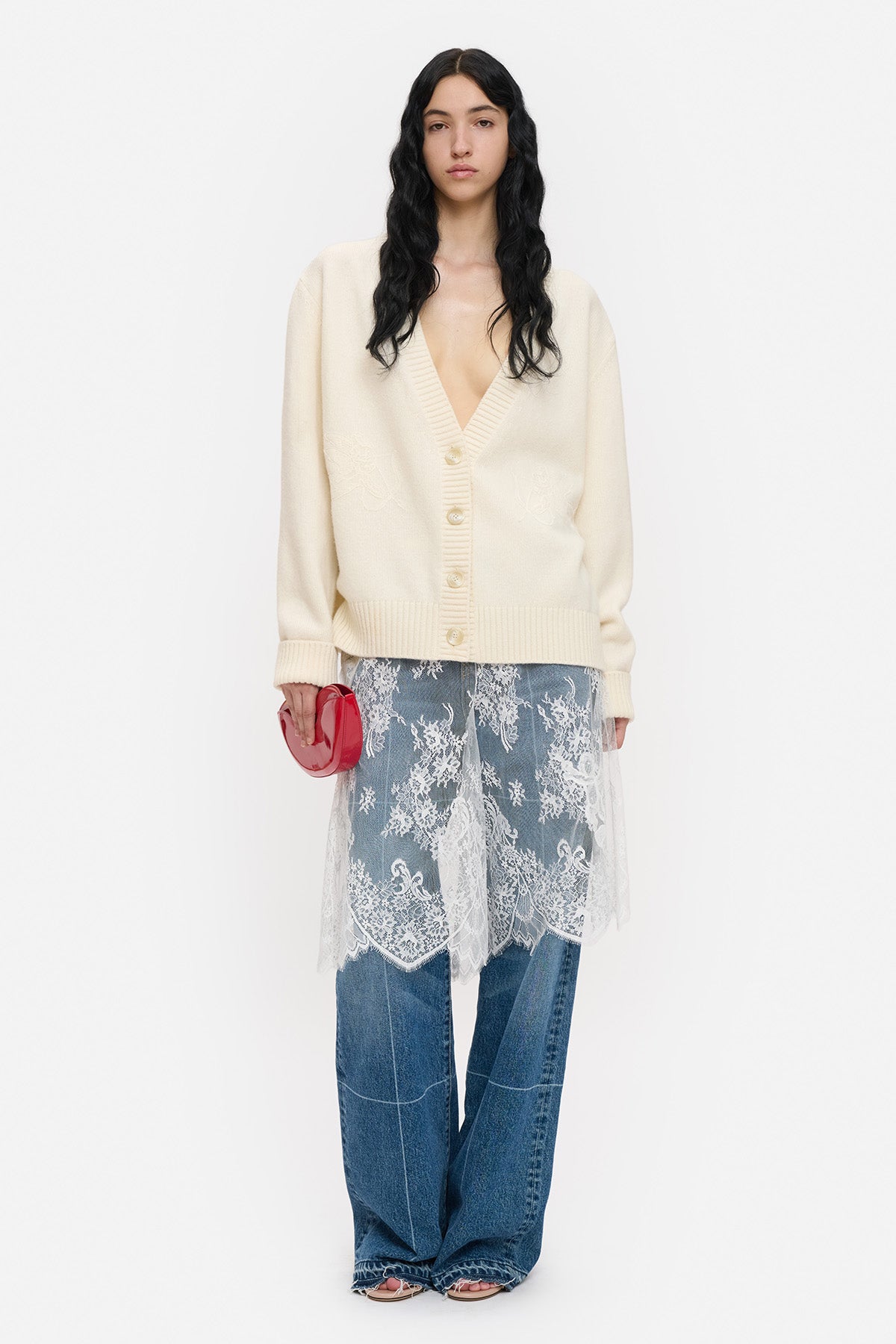 Double Cupid Lace Cardigan