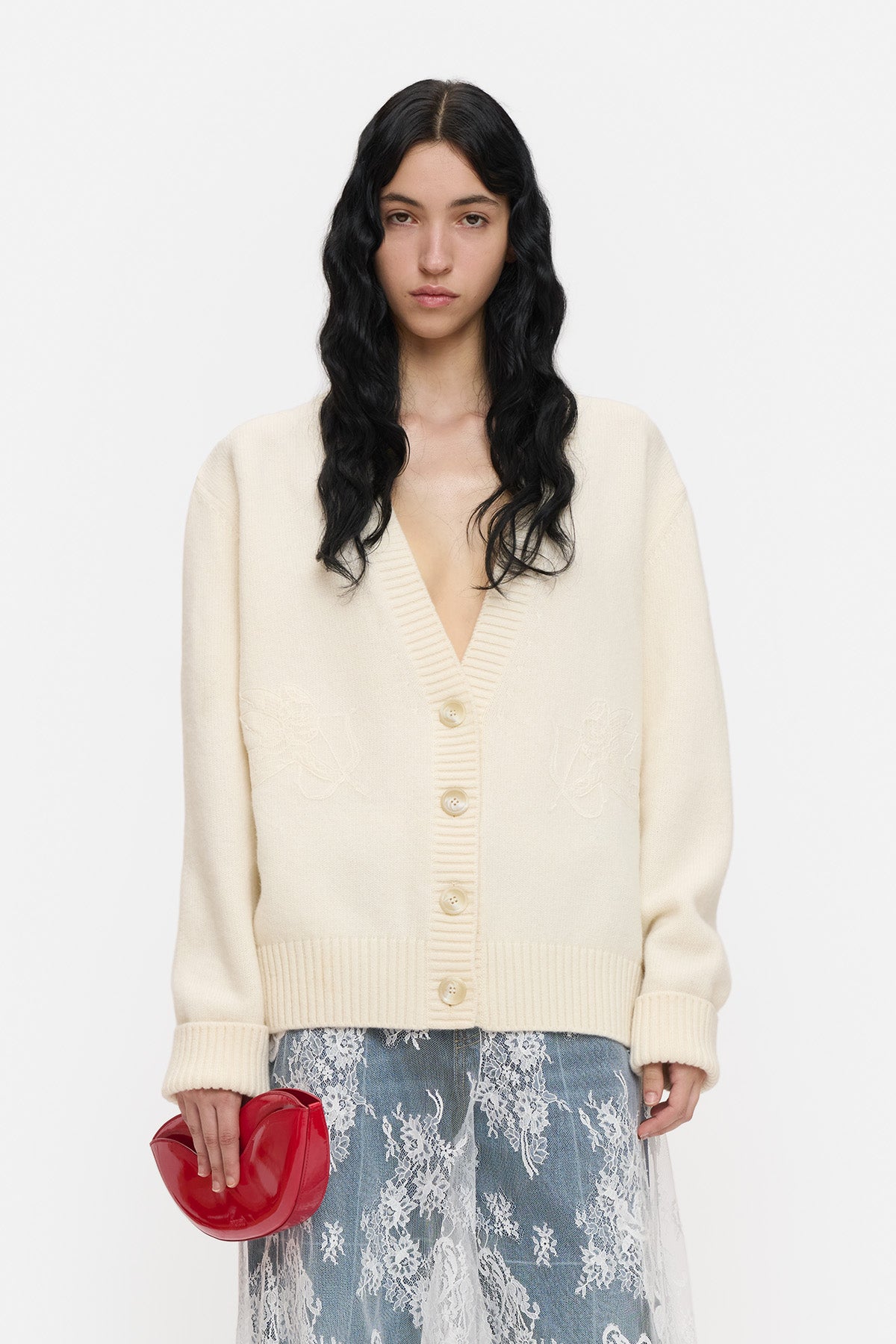 Double Cupid Lace Cardigan