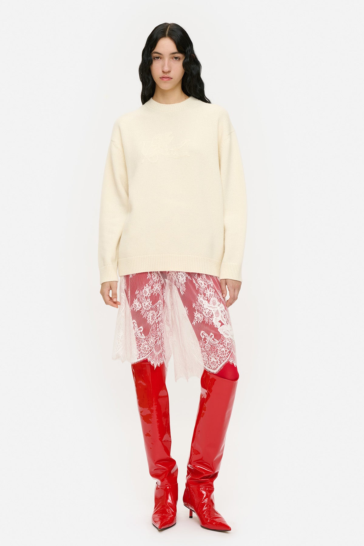 Lace Cupid Sweater