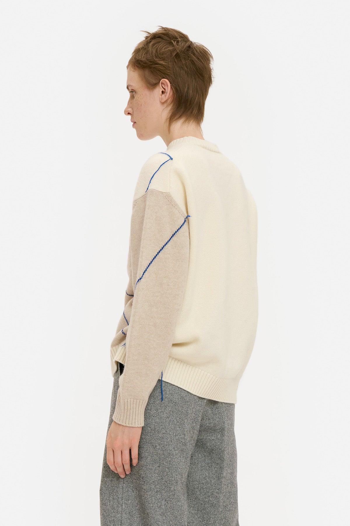 Argyle Distressed Sweater
