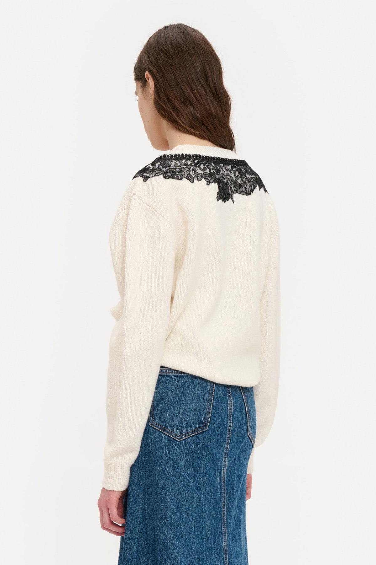 Lace Double Cupid Sweater