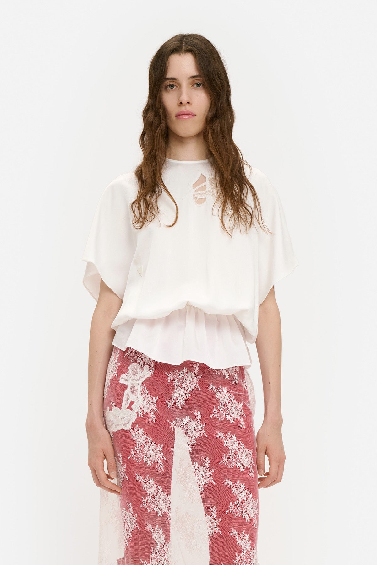 Lace Cupid Satin Top