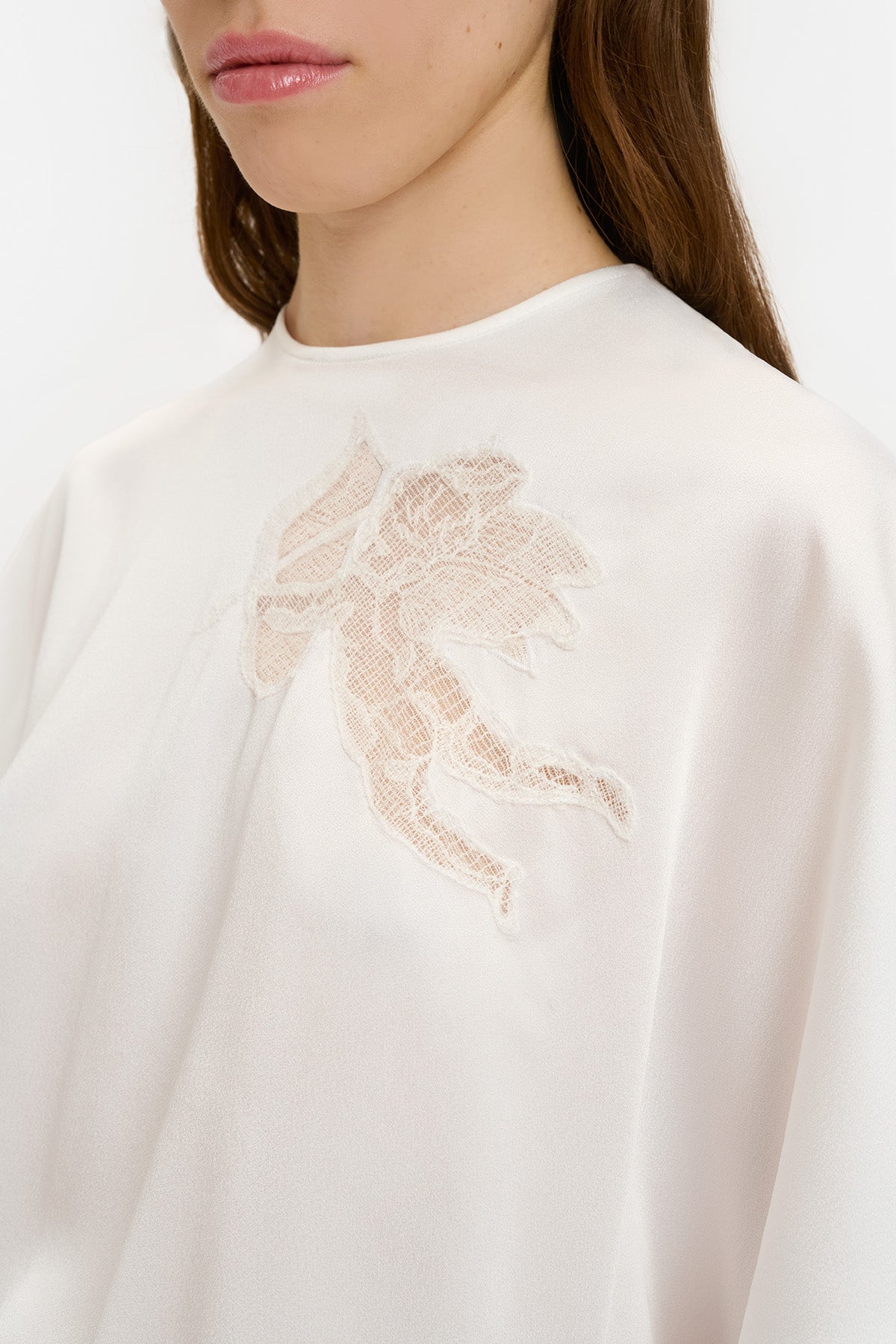 Lace Cupid Satin Top