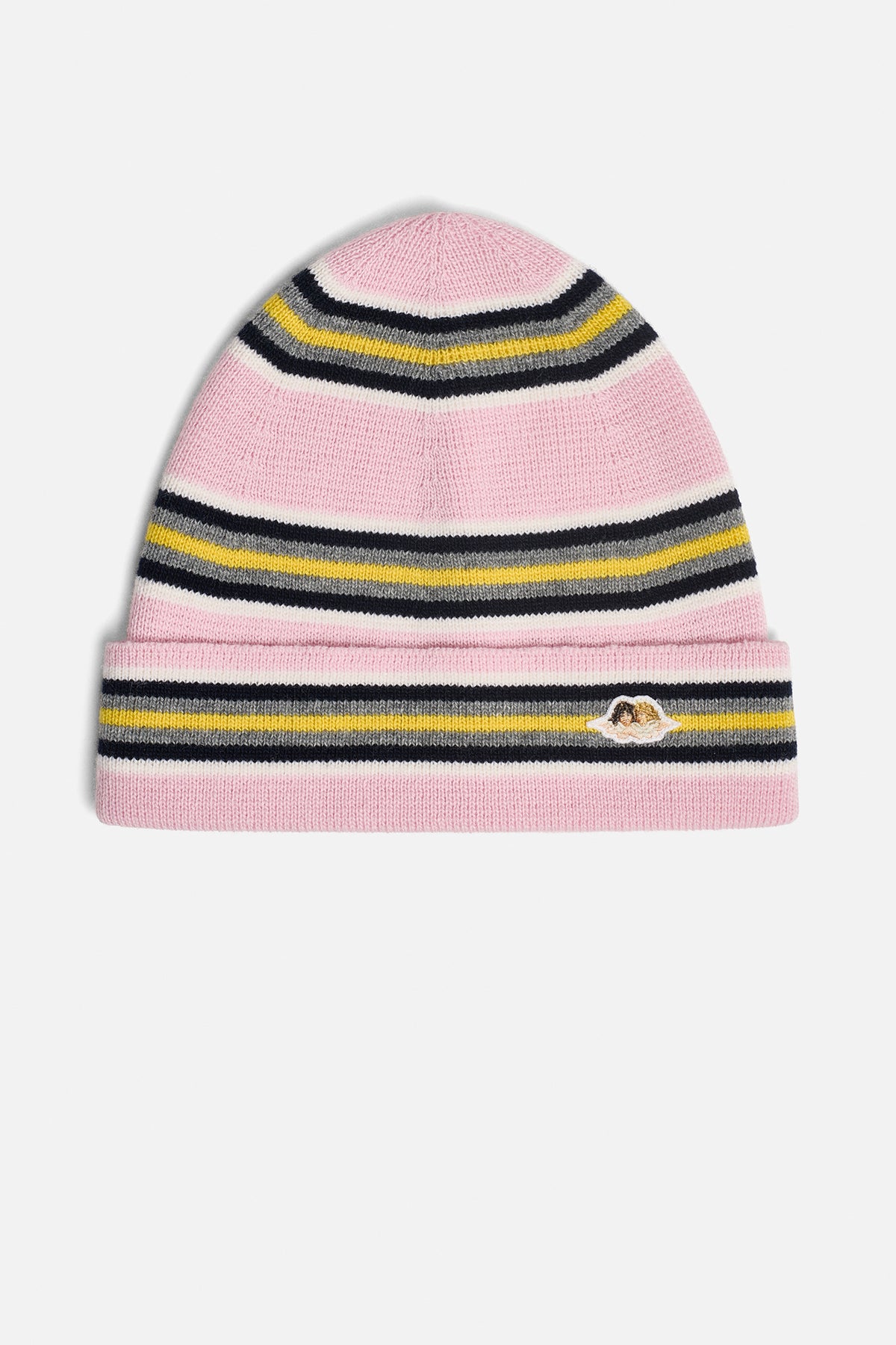Angels Patch Striped Beanie