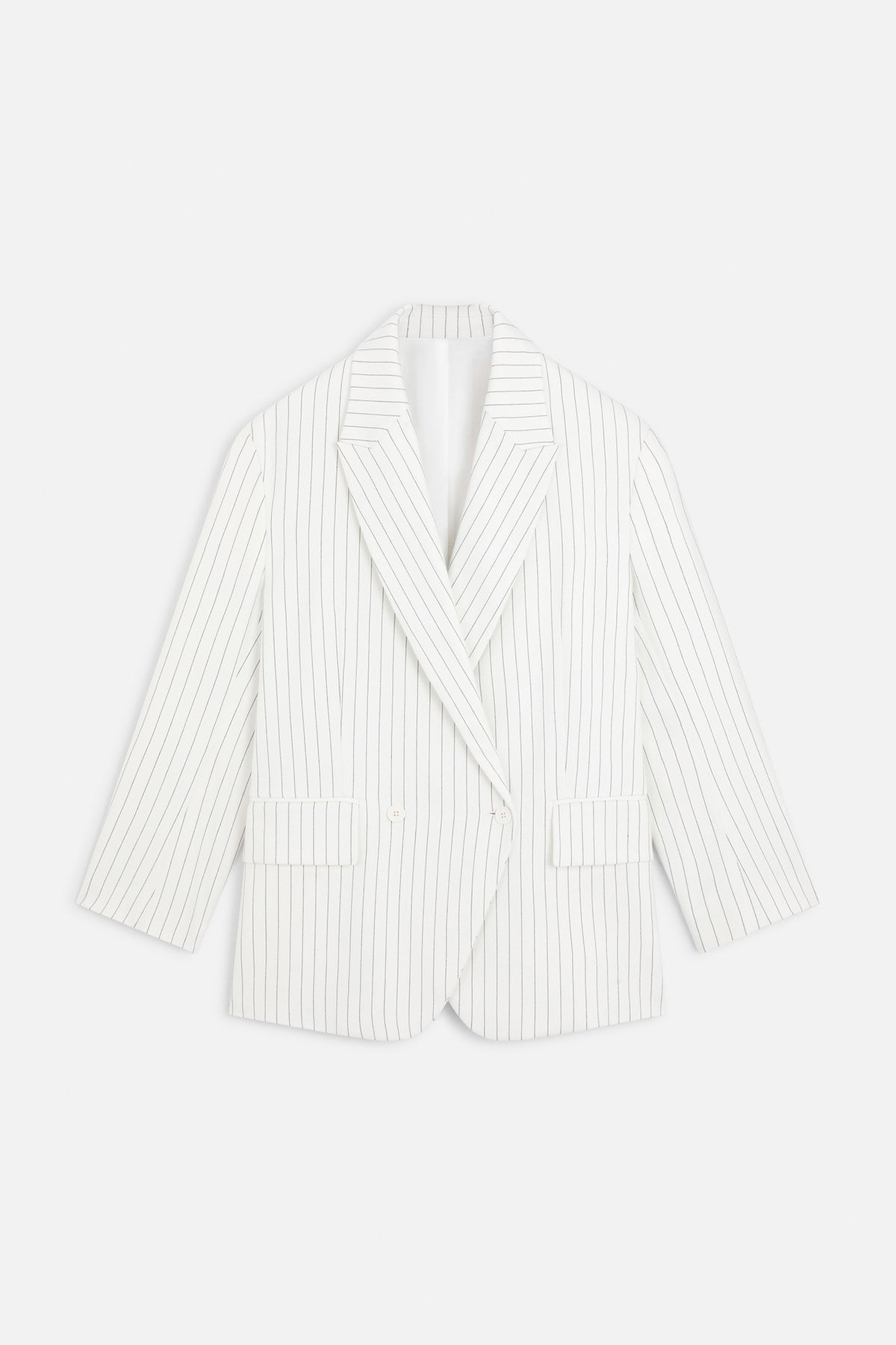 Pinstripe Double Breasted Blazer