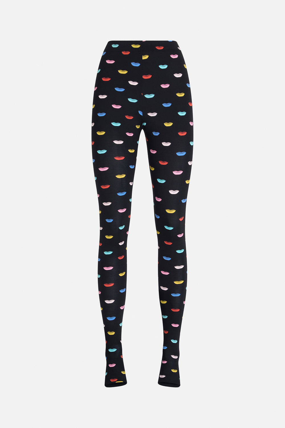 Lips Semi-Footed Leggings