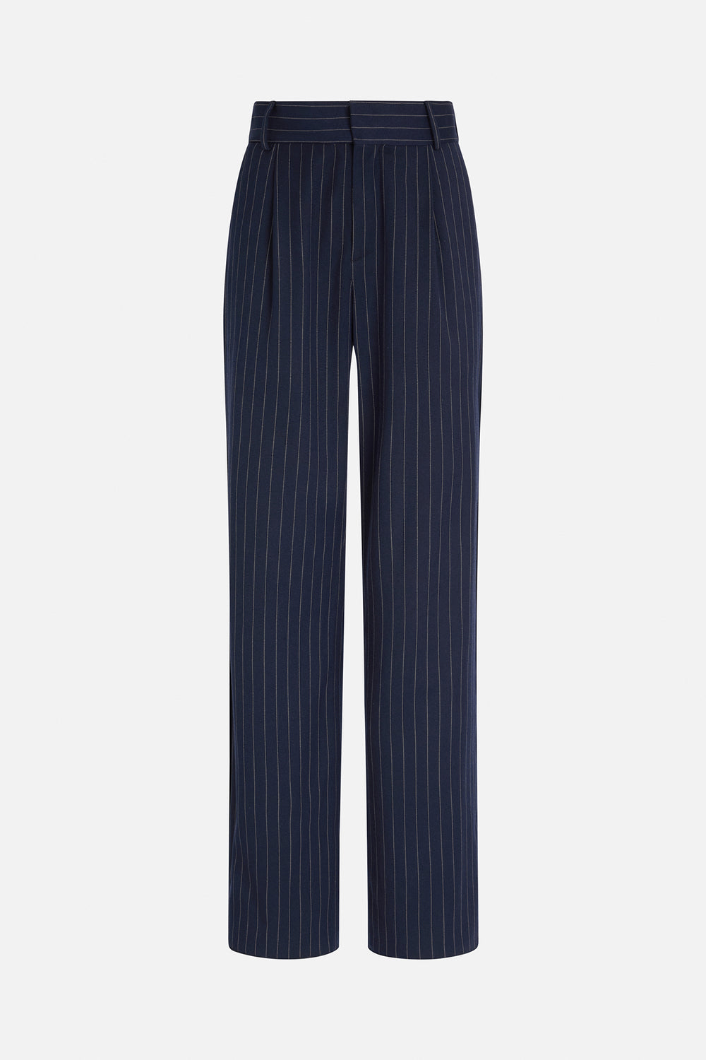 Pinstripe High Waist Trousers