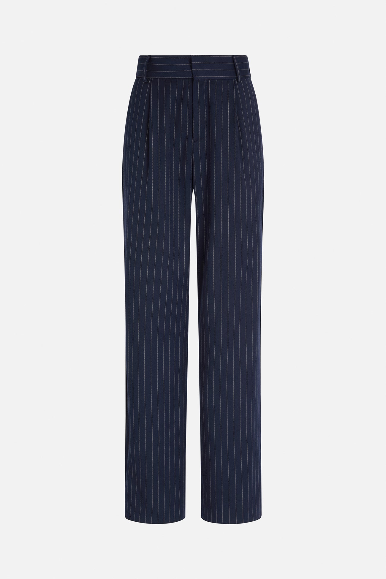 Pinstripe High Waist Trousers