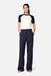 Pinstripe High Waist Trousers