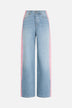 Pink Stripe Baggy Jeans