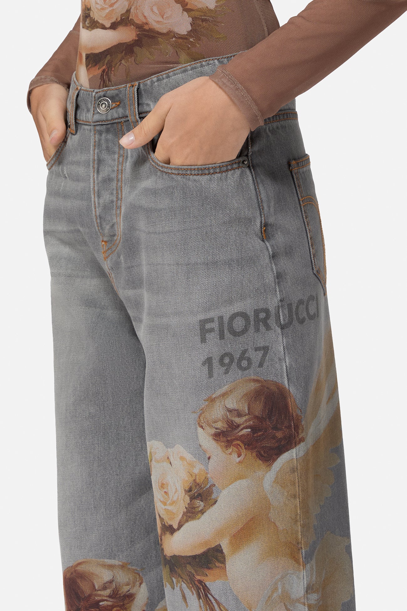 Bouquet Angels Baggy Jeans