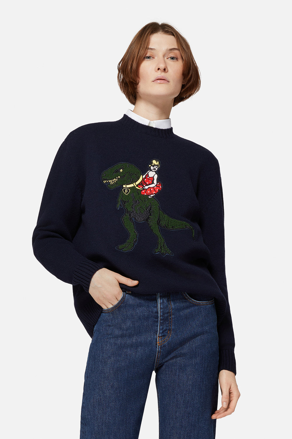 T-Rex Patch Sweater