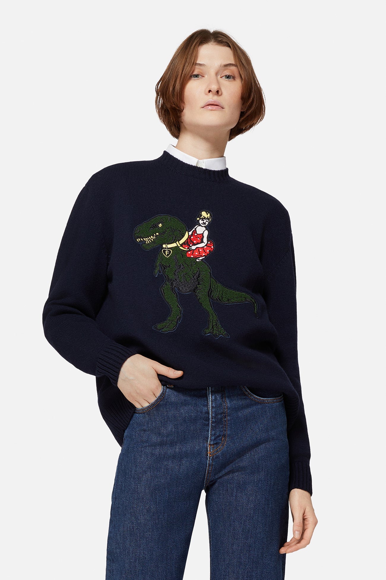T-Rex Patch Sweater