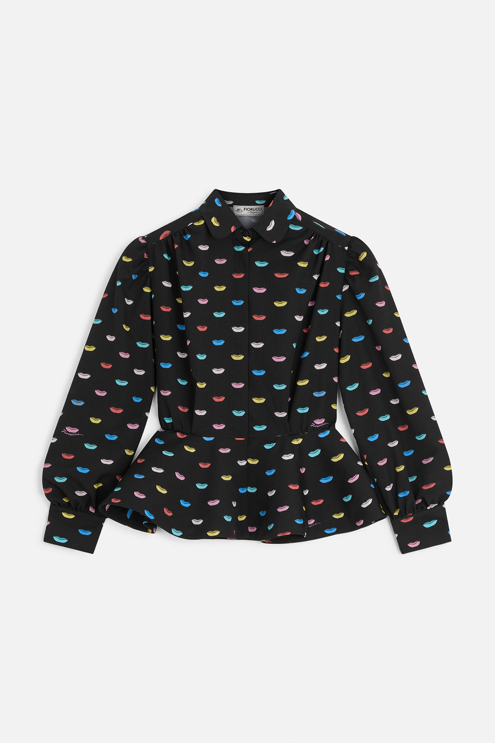 Lips Peplum Shirt