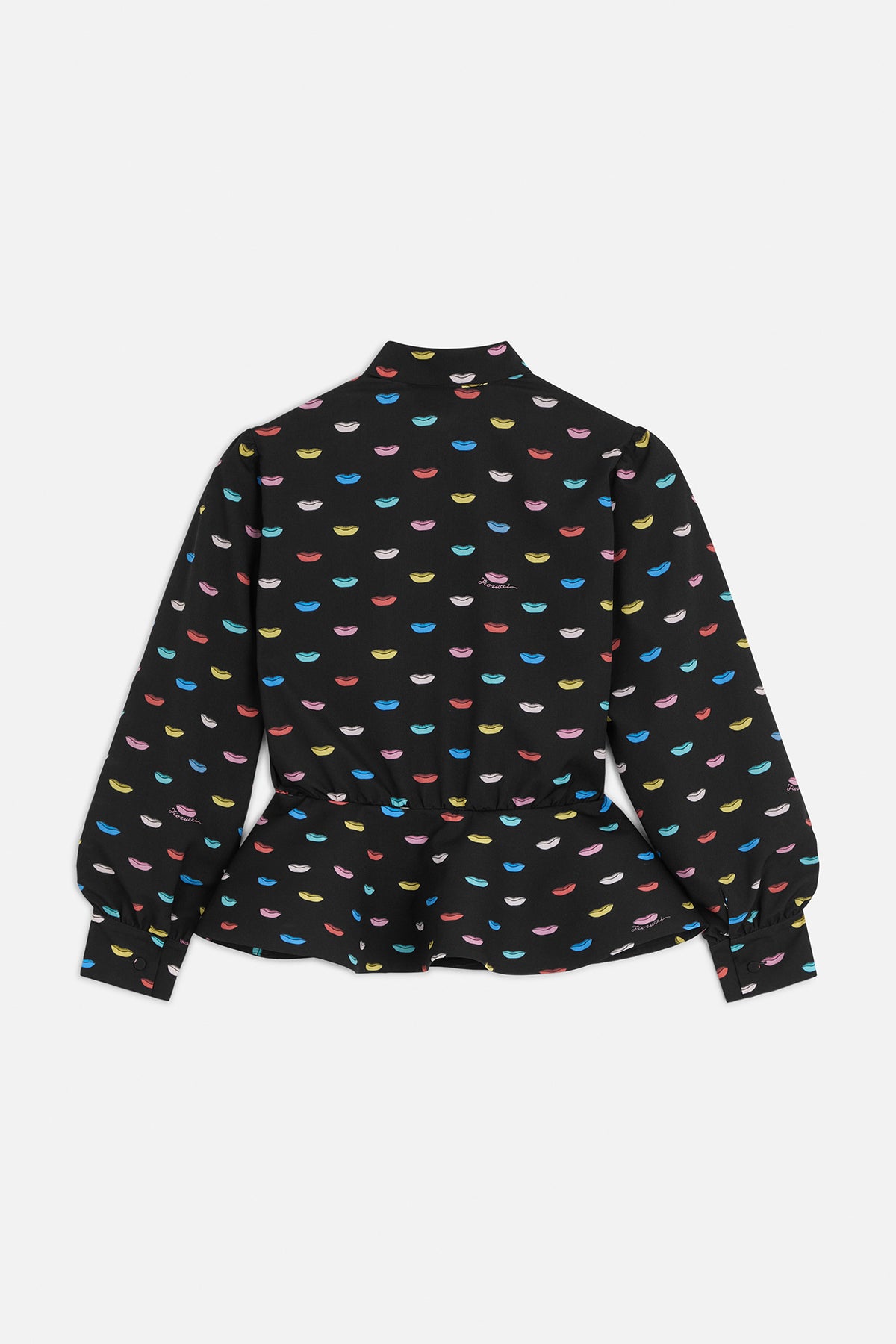 Lips Peplum Shirt