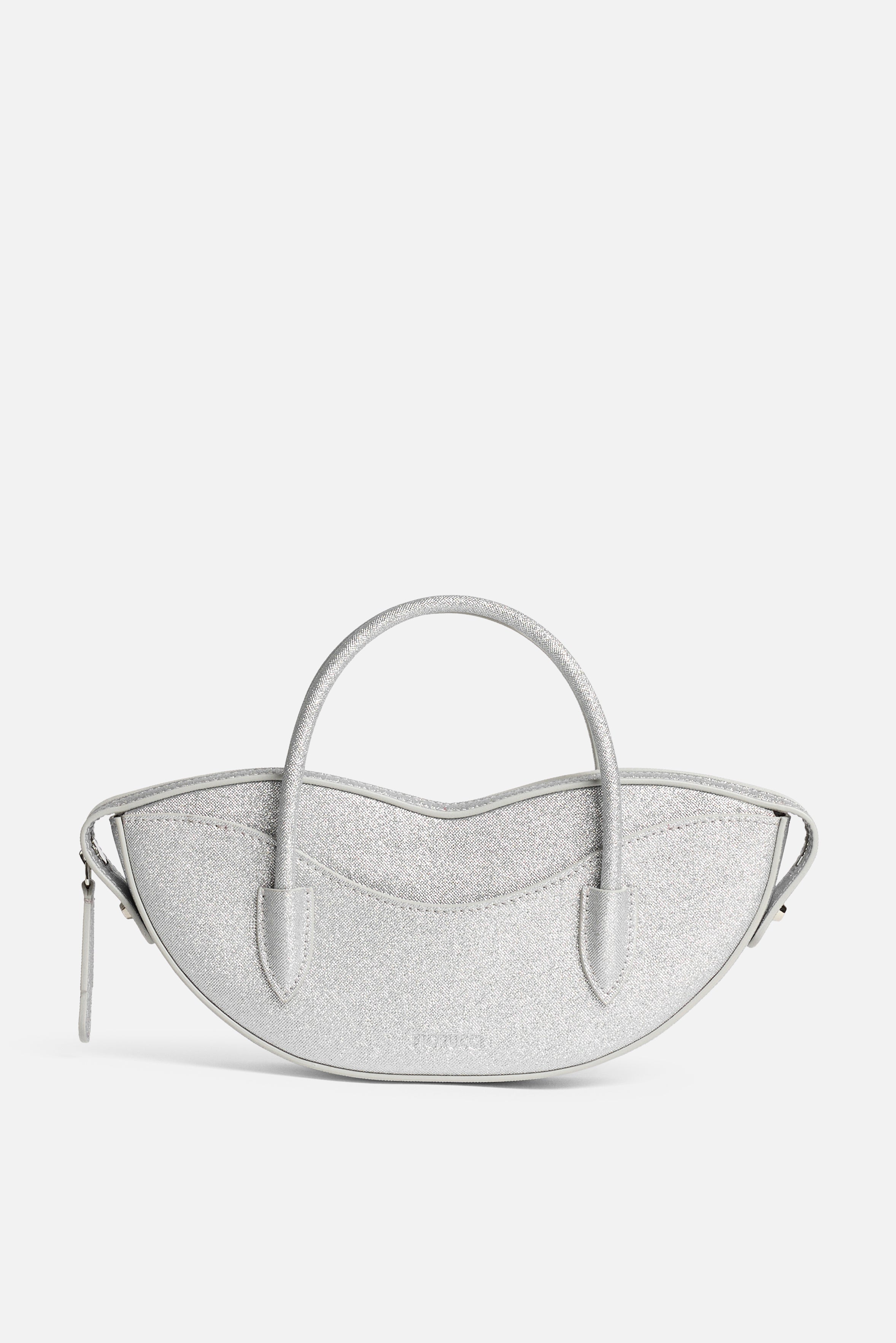 Mini Lips Bag Glitter Silver
