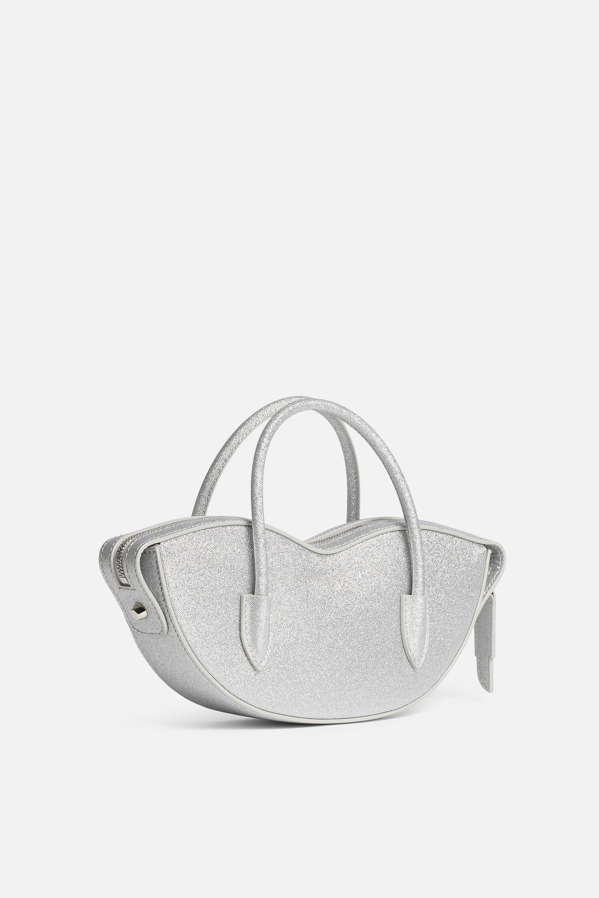 Mini Lips Bag Glitter Silver