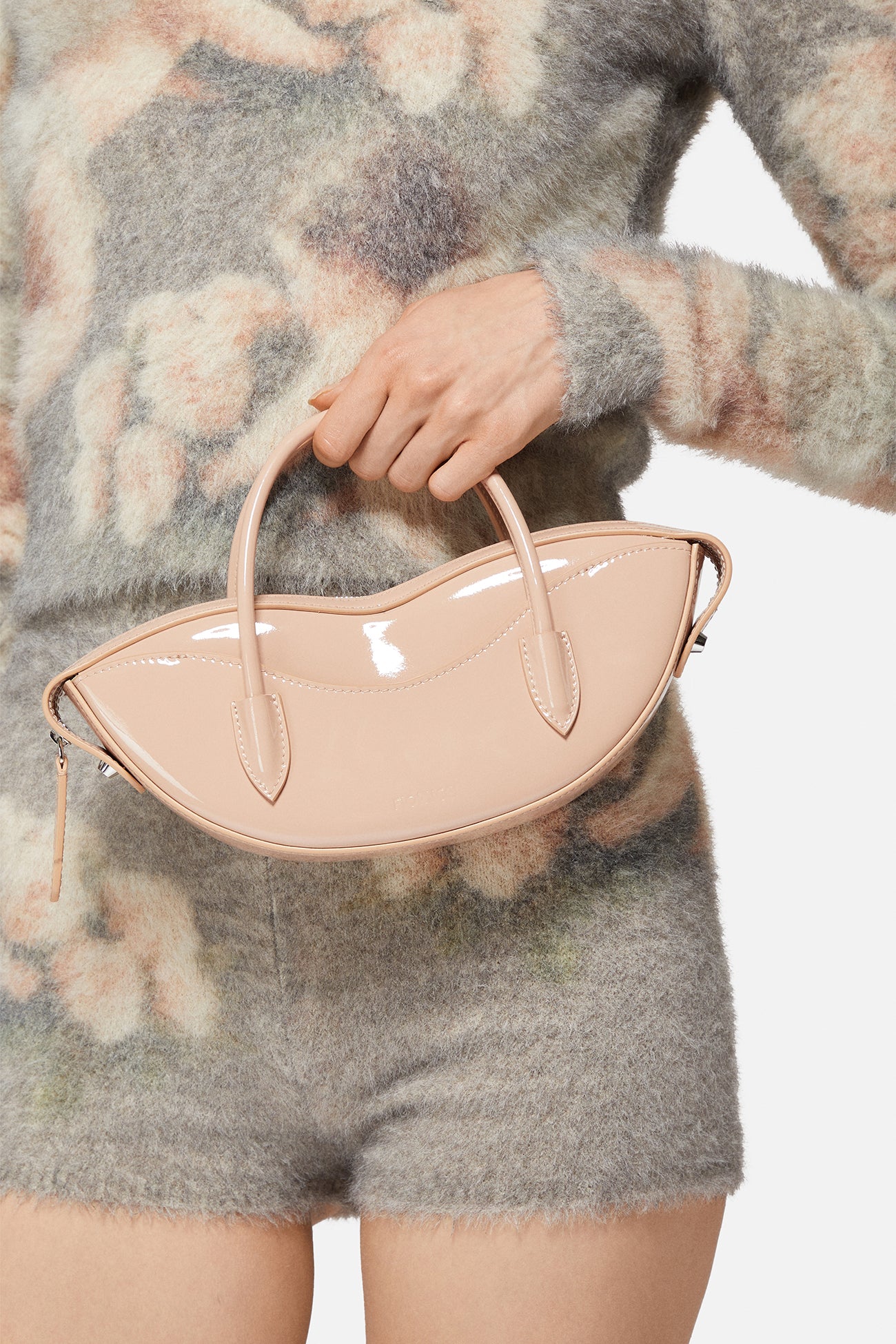 Mini Lips Bag Vinyl Nude