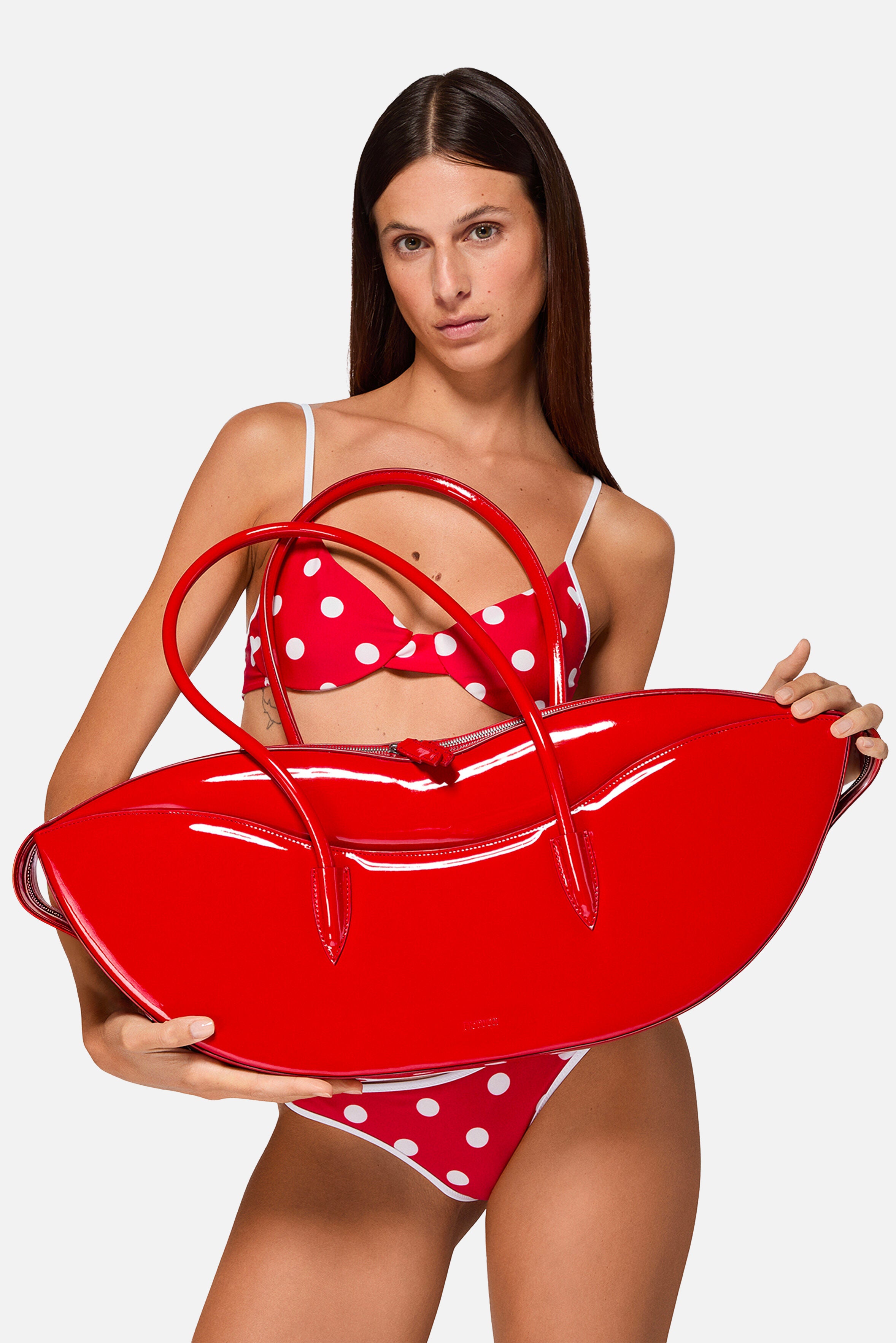 Giga Lips Bag Vinyl Red