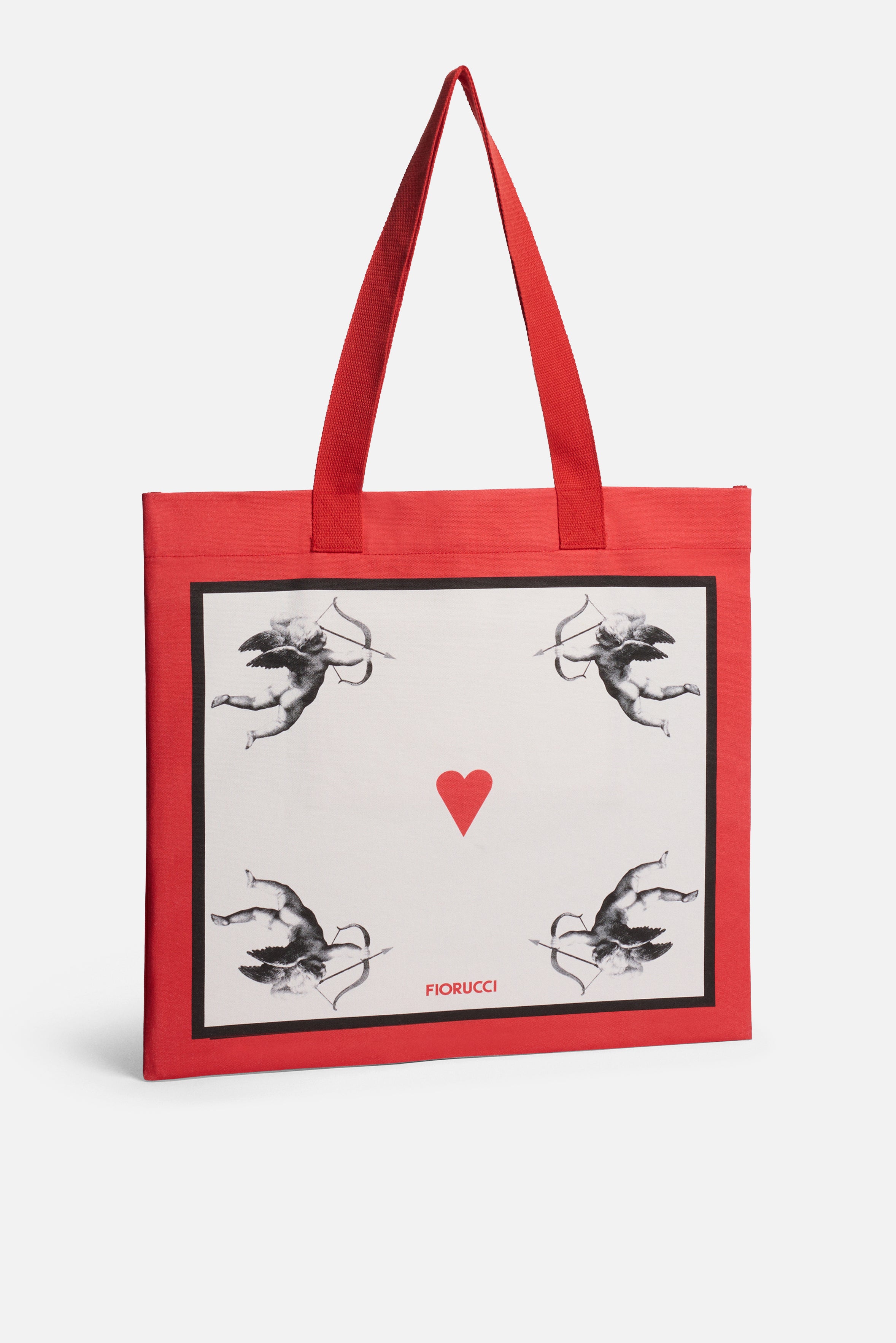 Double Cupid Tote Bag Red