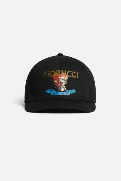 Rock Cupid Logo Cap Black | Fiorucci Official Online Store