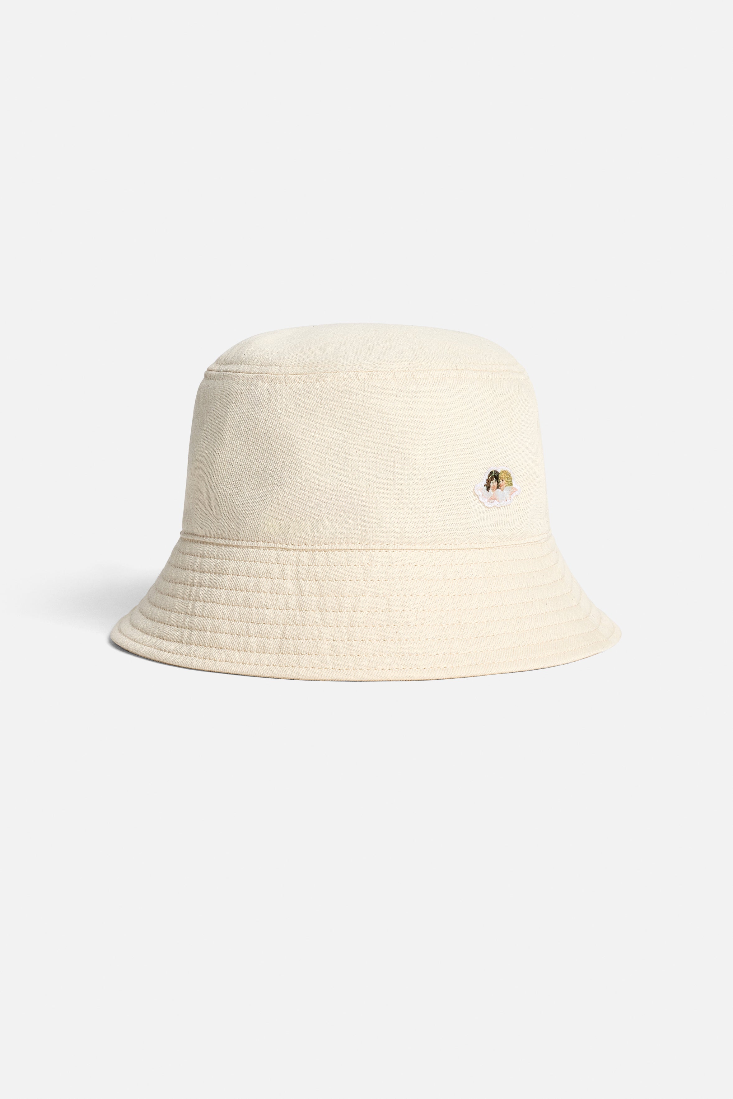 Angels Patch Bucket Hat Cream