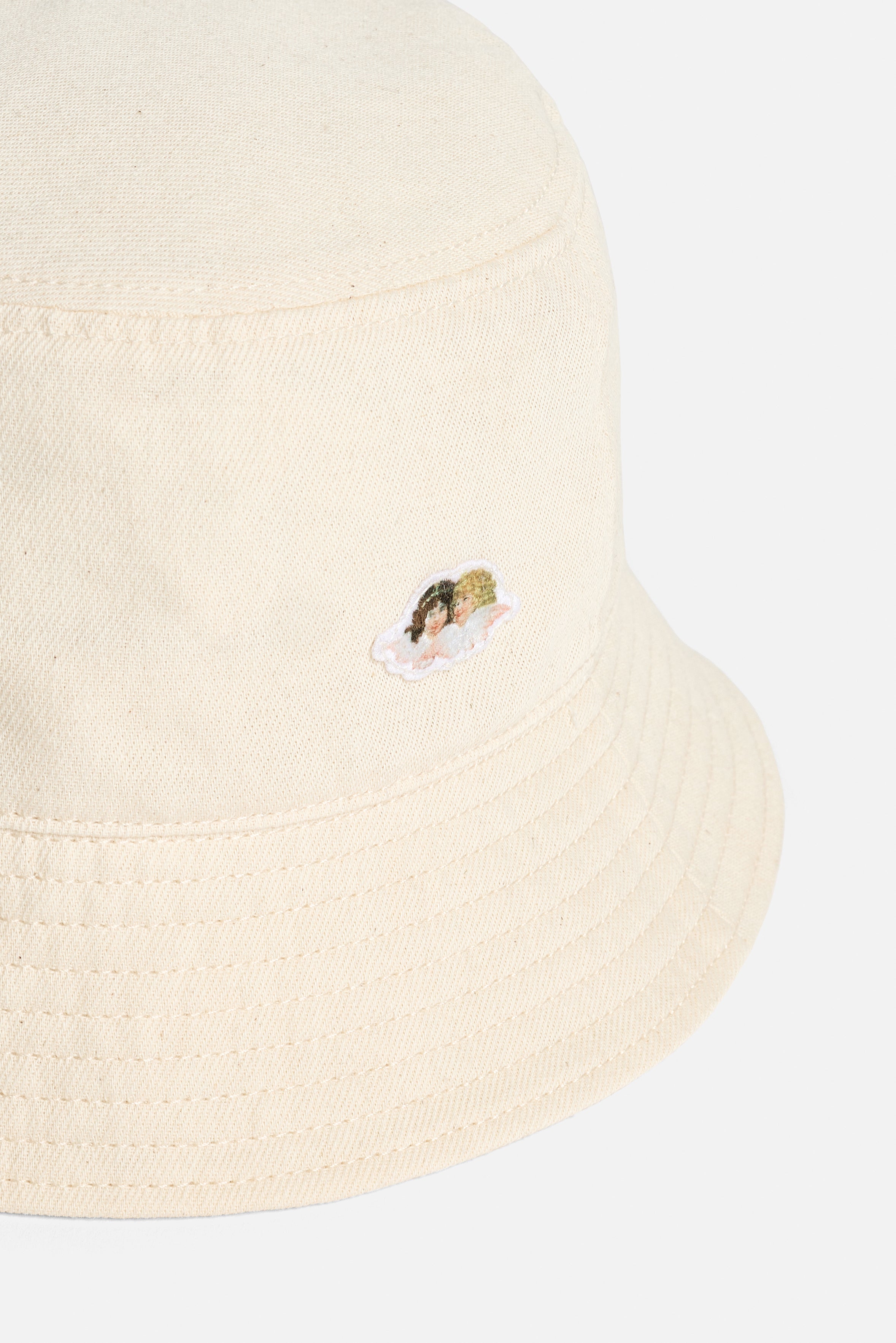 Angels Patch Bucket Hat Cream | Fiorucci