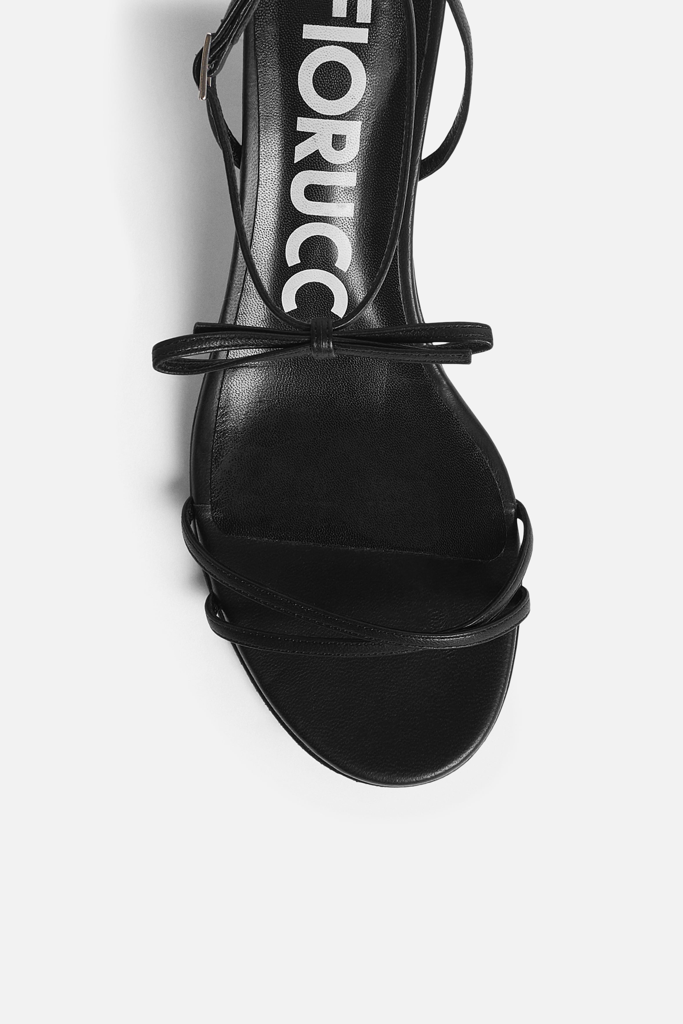 Leather Kitten Heels Black