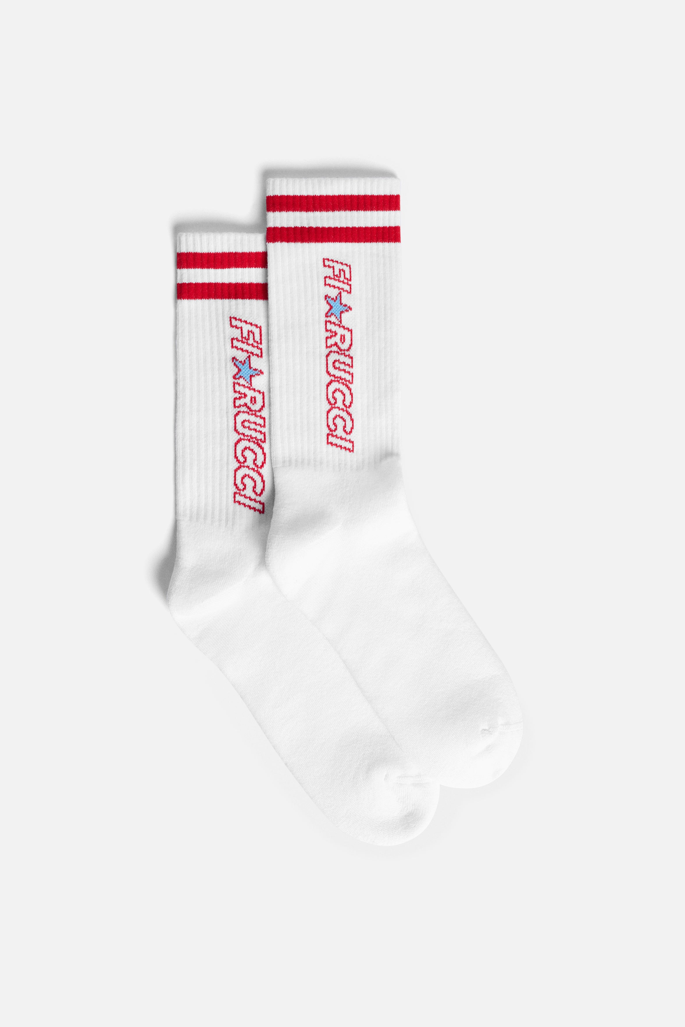 Calzini con Logo a Stella e Righe Bianchi