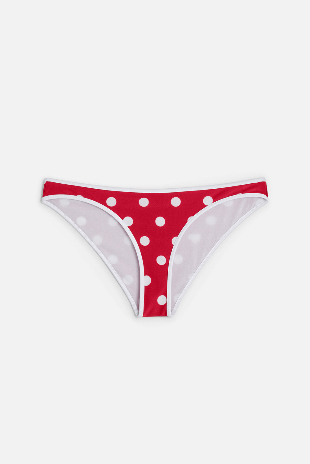 Polka Dot Bikini Bottom Red