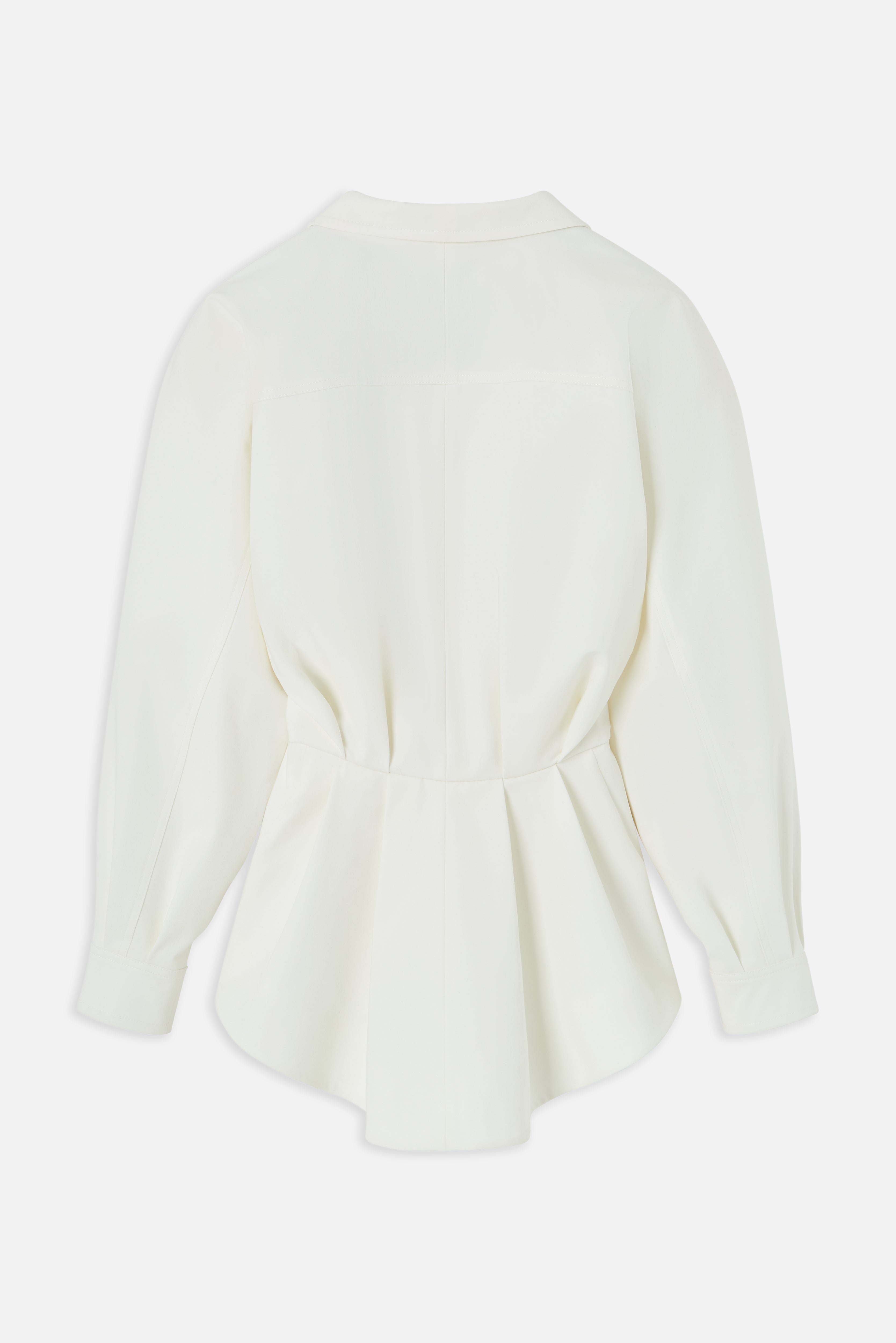 Puff Sleeve Cropped Blazer White