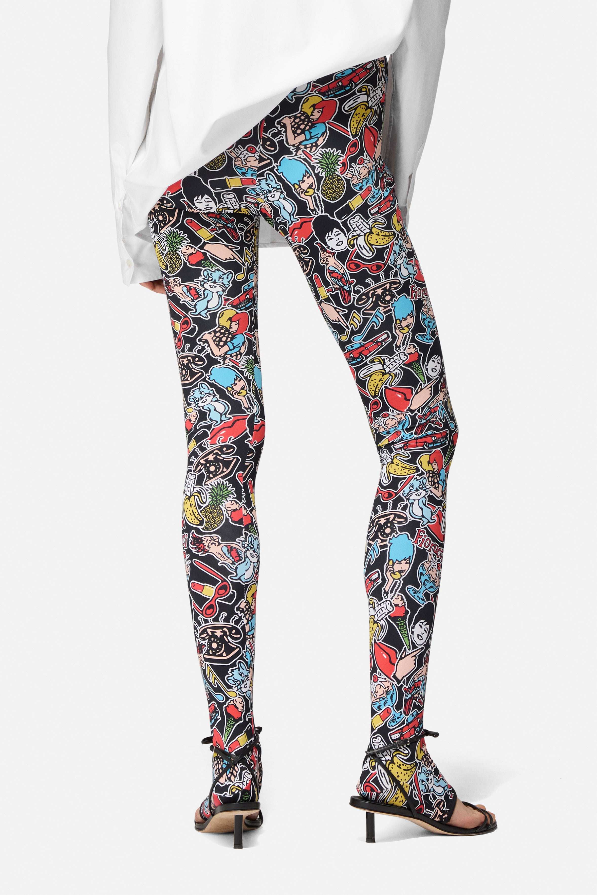 Toys Print Print Leggings Black