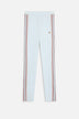 Stripe Angels Patch Leggings Light Blue