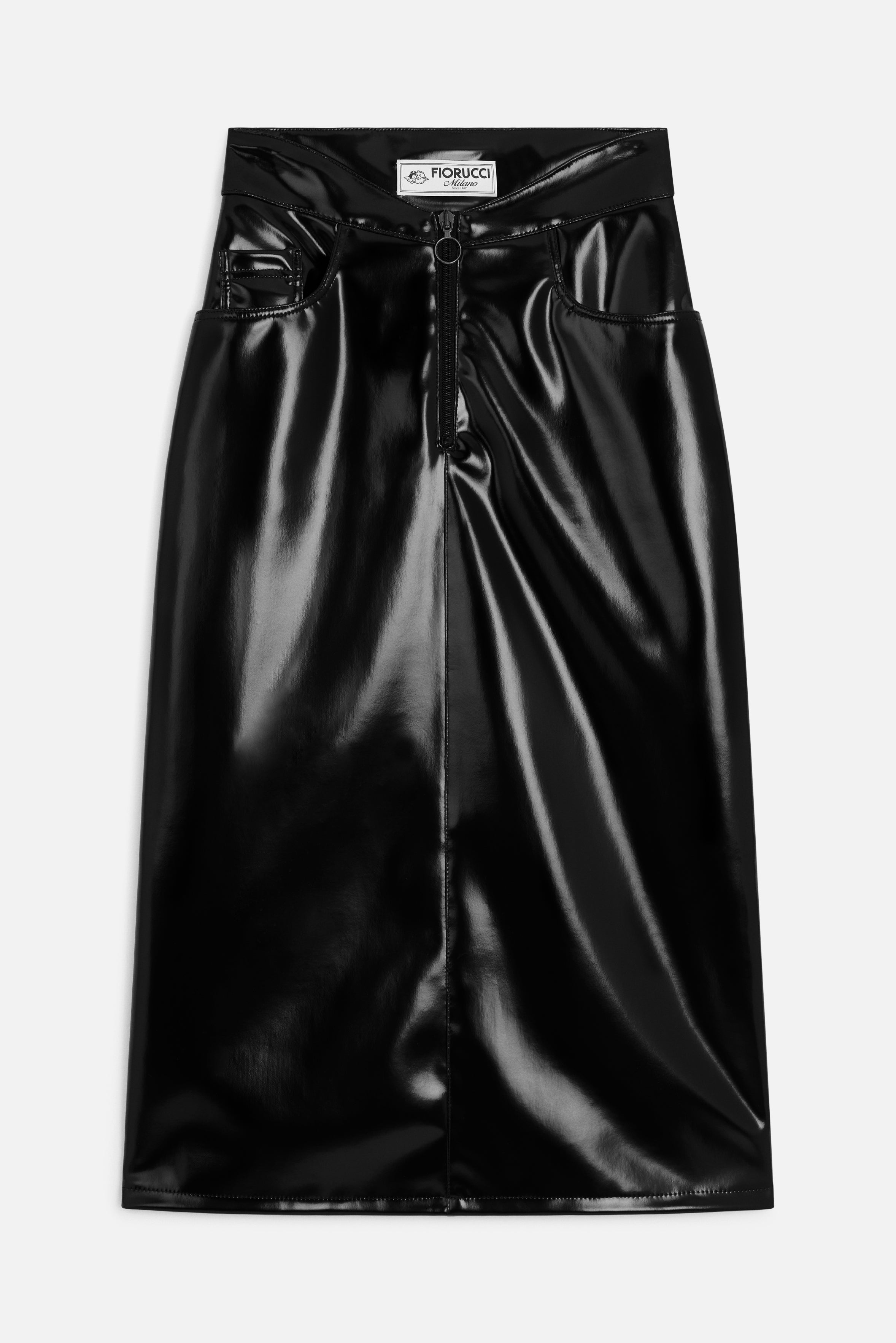 ジプソフィア　Volume Skirt ブラック SEA TAFFETA VOLUME DRAPE SKIRT