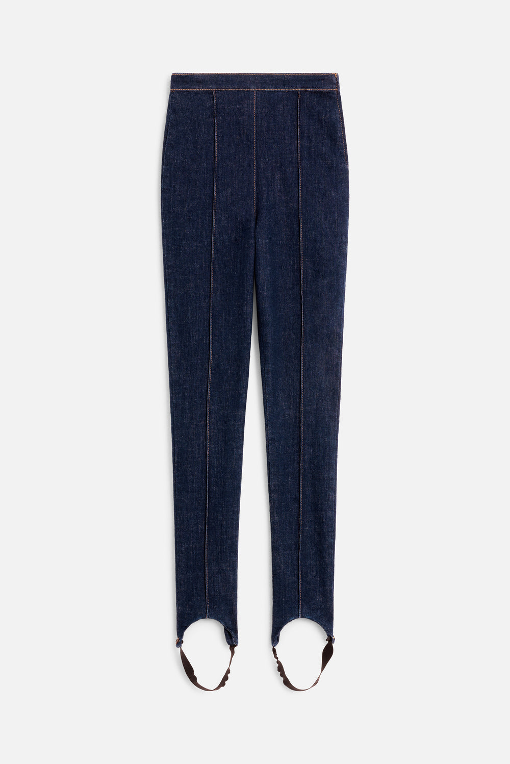 Double Star Patch Denim Leggings Navy