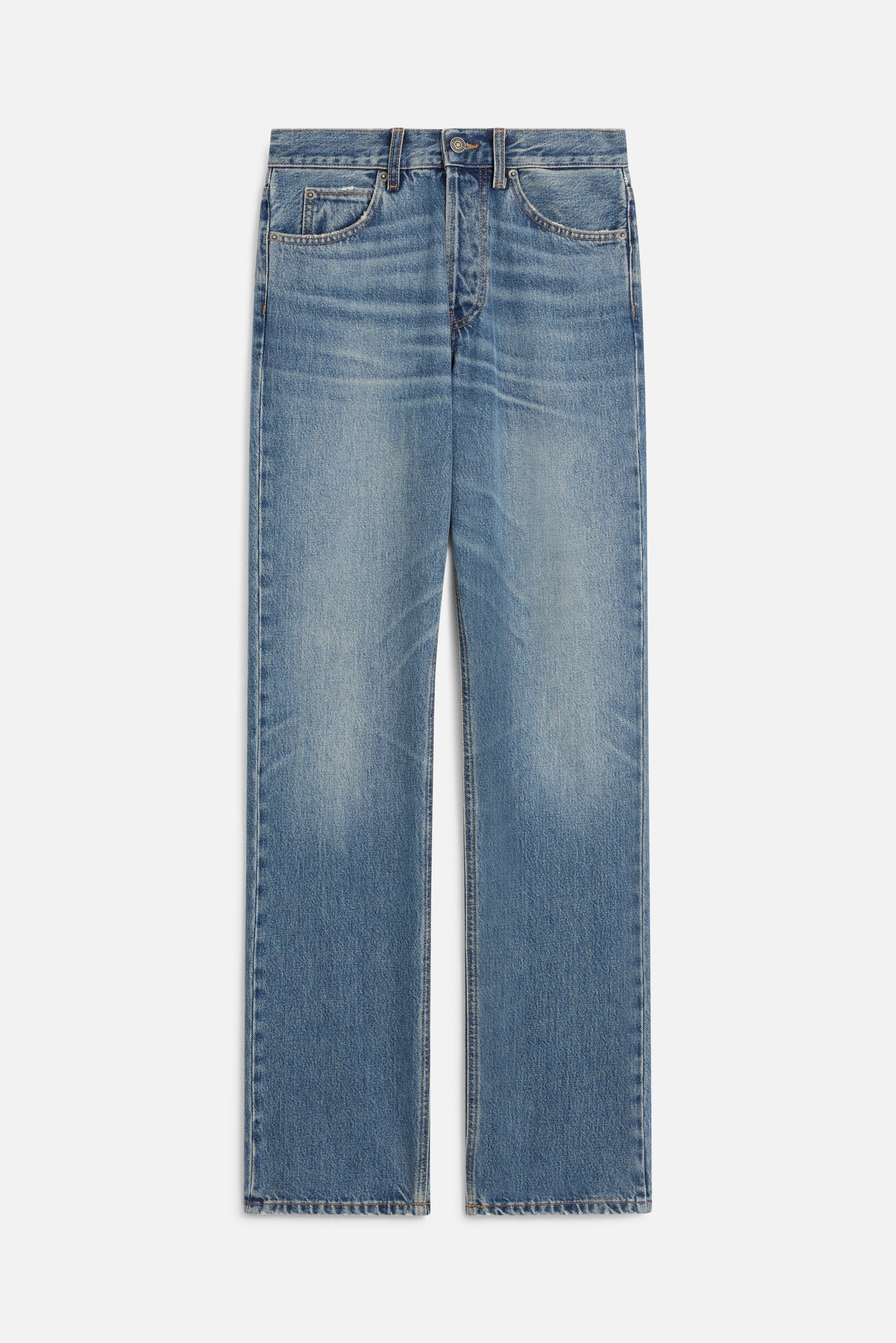 Rock Cupid Print Straight Jeans Mid