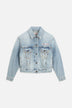 Giacca in Denim Logo Stella Azzurra