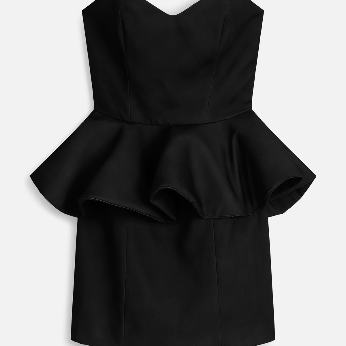 Peplum Mini Dress Black Peplum Mini Dress Black