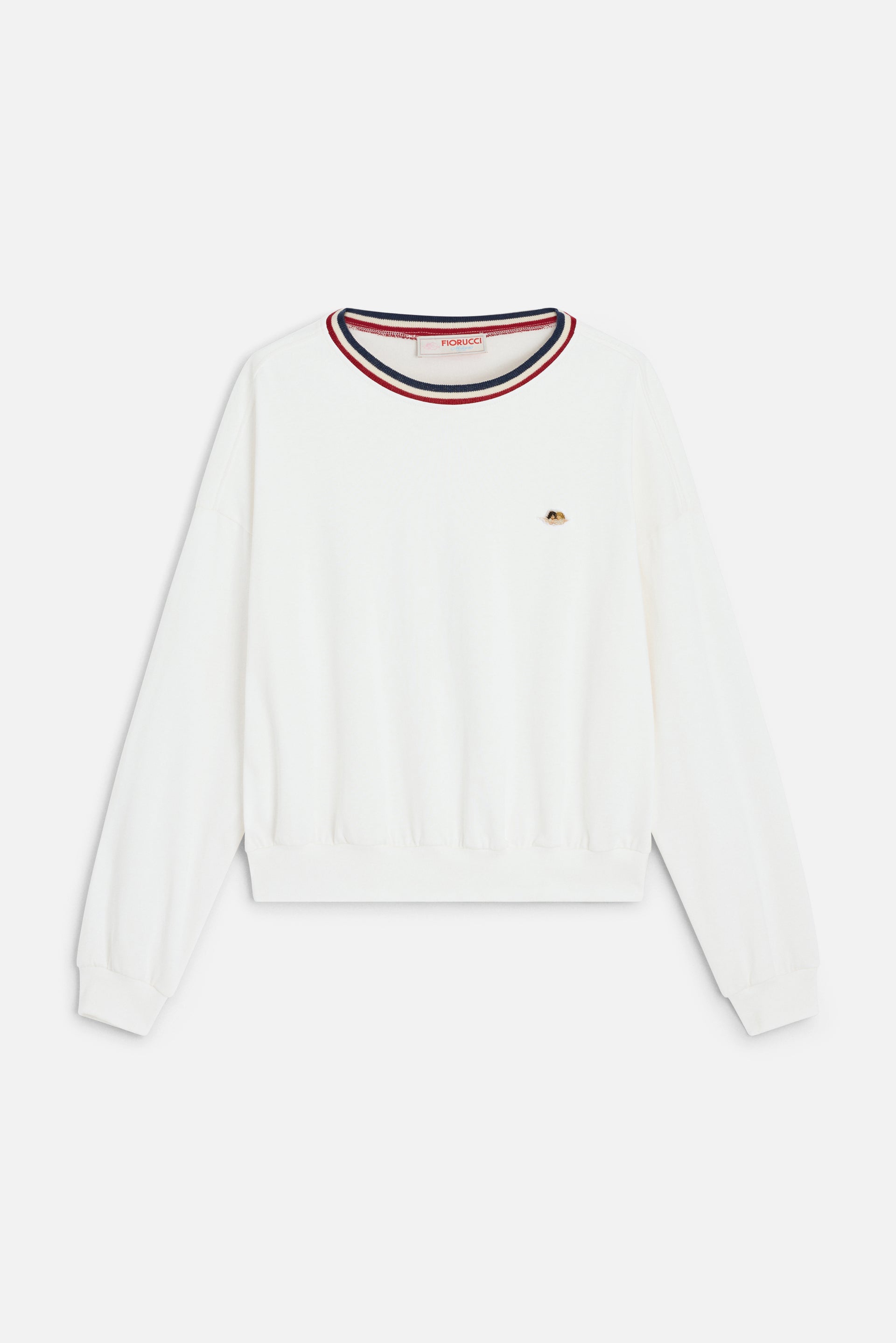 Stripe Collar Sweatshirt