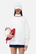 Stripe Collar Sweatshirt White
