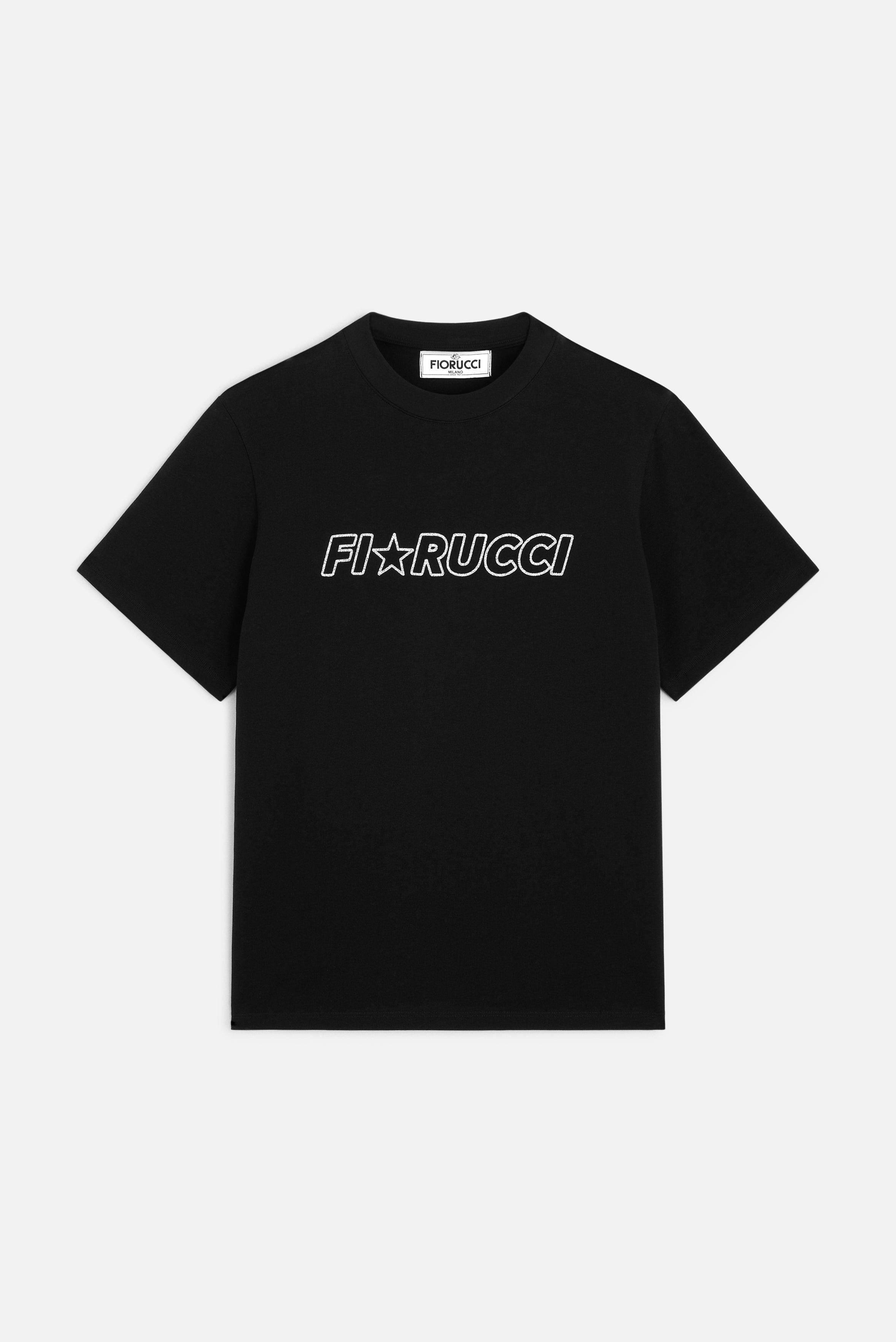 Glitter Star Logo Regular T-Shirt Black