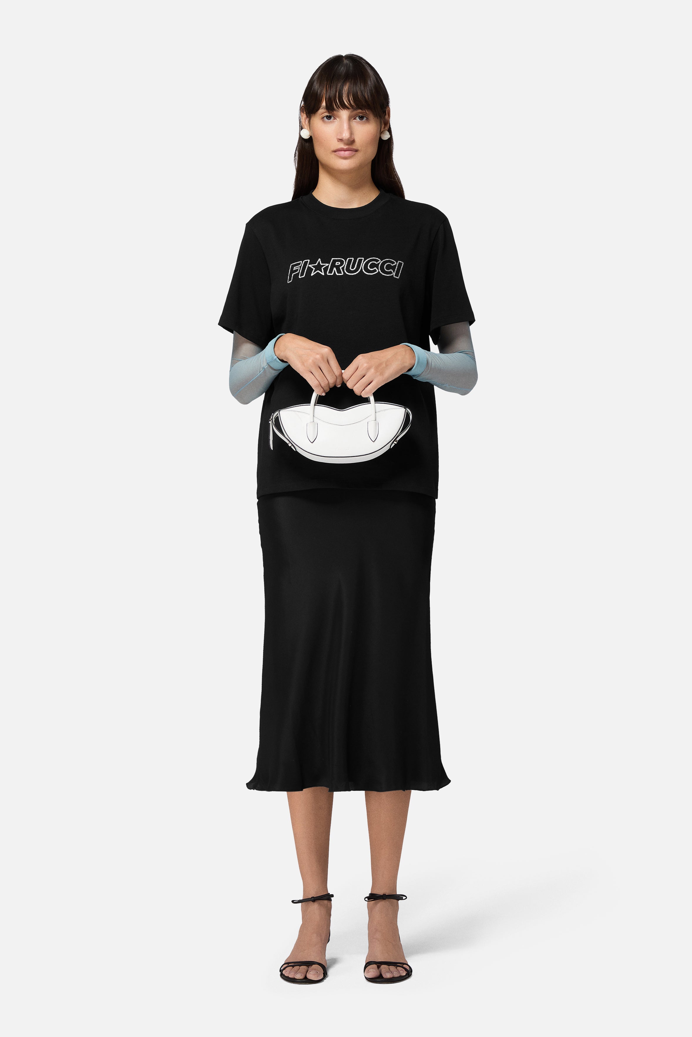 Glitter Star Logo Regular T-Shirt Black