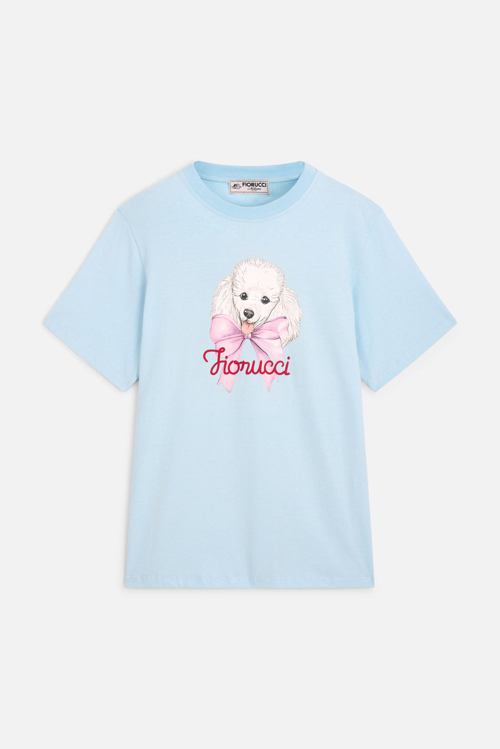 Poodle Logo Regular T-Shirt Light Blue