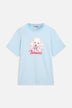 Poodle Logo Regular T-Shirt Light Blue